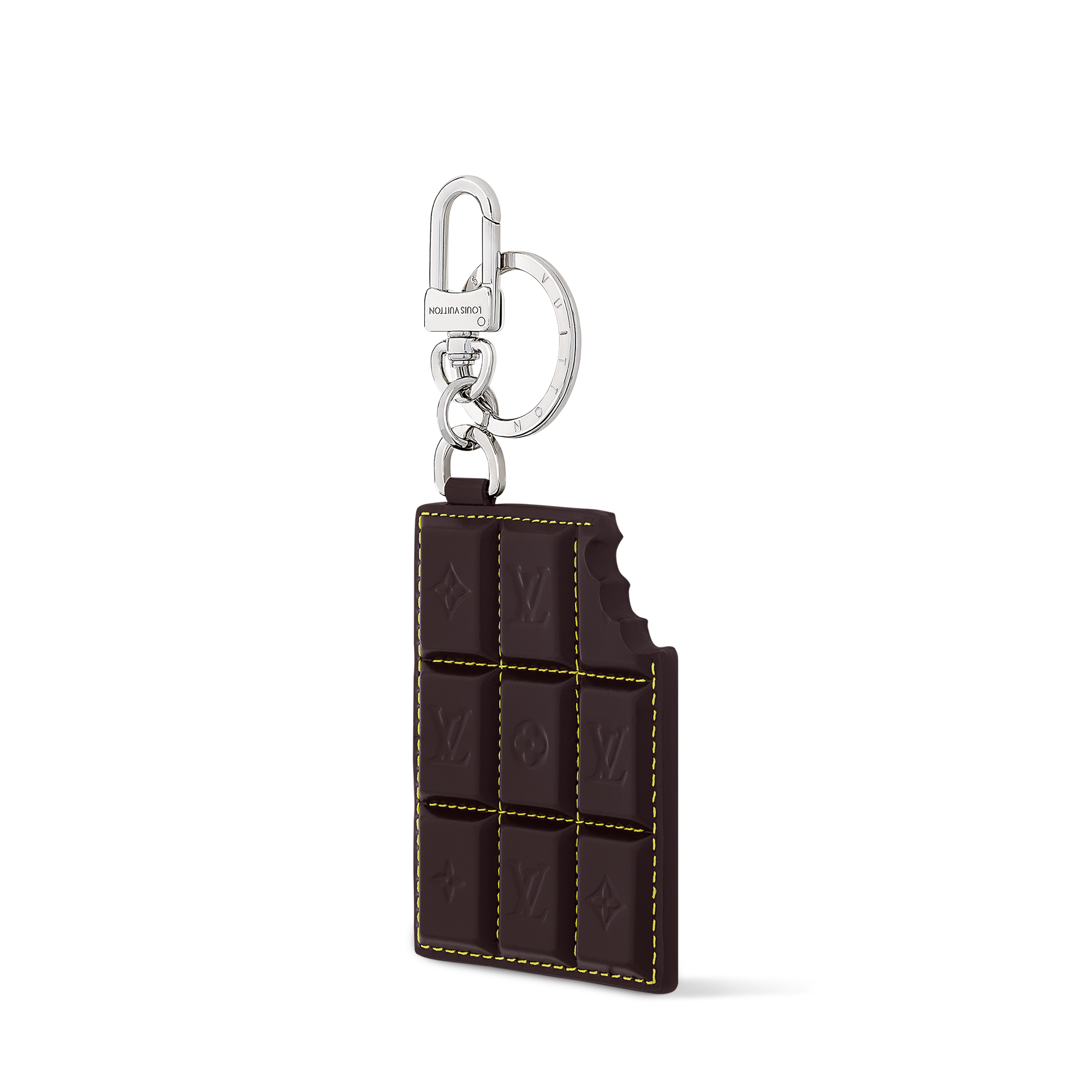 LV Chocolate Bar Key Holder and Bag Charm . - } - M02913 | LOUIS